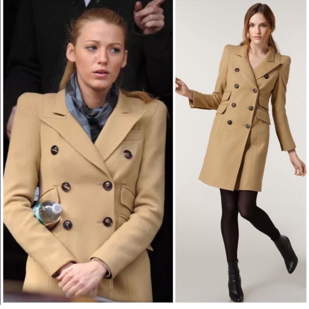 Smythe Camel colored “Cadet” wool blend coat jacket 6
